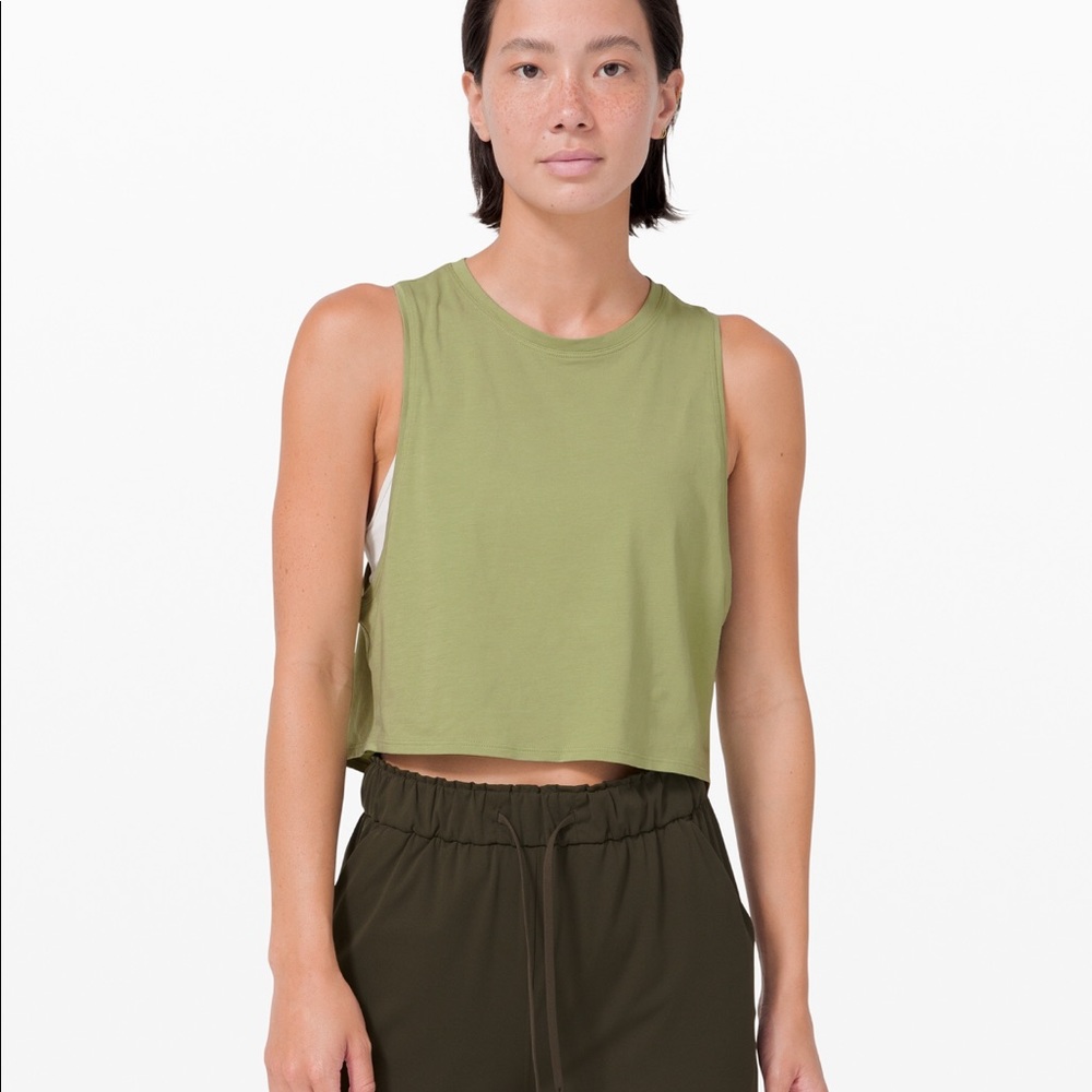 Lululemon Cut Back Crop Tank
